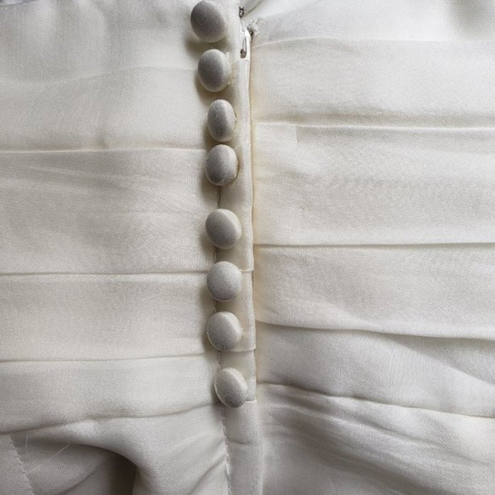 Gorgeous Designer Silk Judd Waddell Wedding Dress size 10, fits like a 6 - Picture 10 of 11